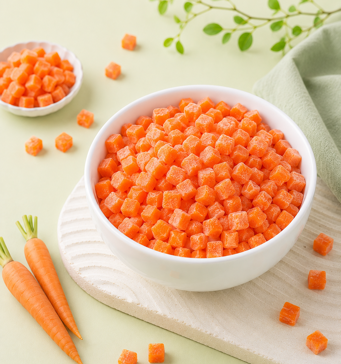 IQF Carrot — Red & Orange — placeholder artwork, product photography pending