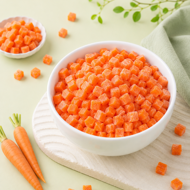 IQF Carrot — Red & Orange — placeholder artwork, product photography pending