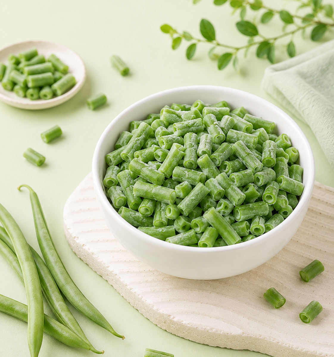 IQF French Beans — placeholder artwork, product photography pending