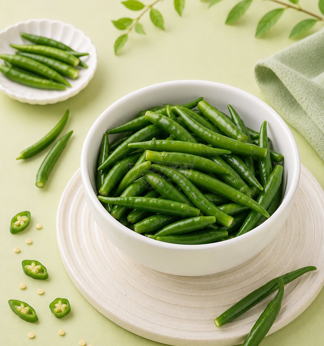 IQF Chili — Green & Red — placeholder artwork, product photography pending