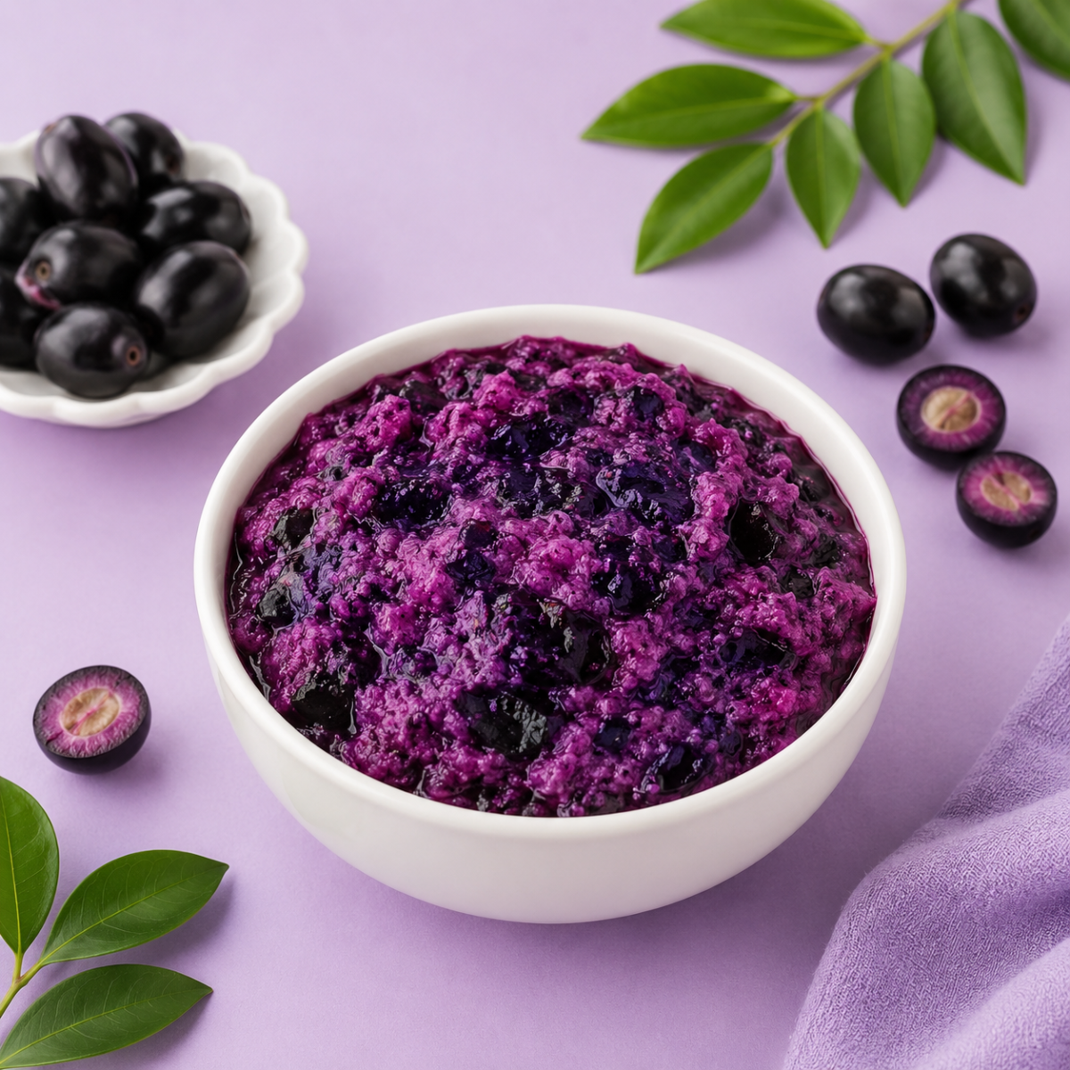 Frozen Jamun Pulp — placeholder artwork, product photography pending