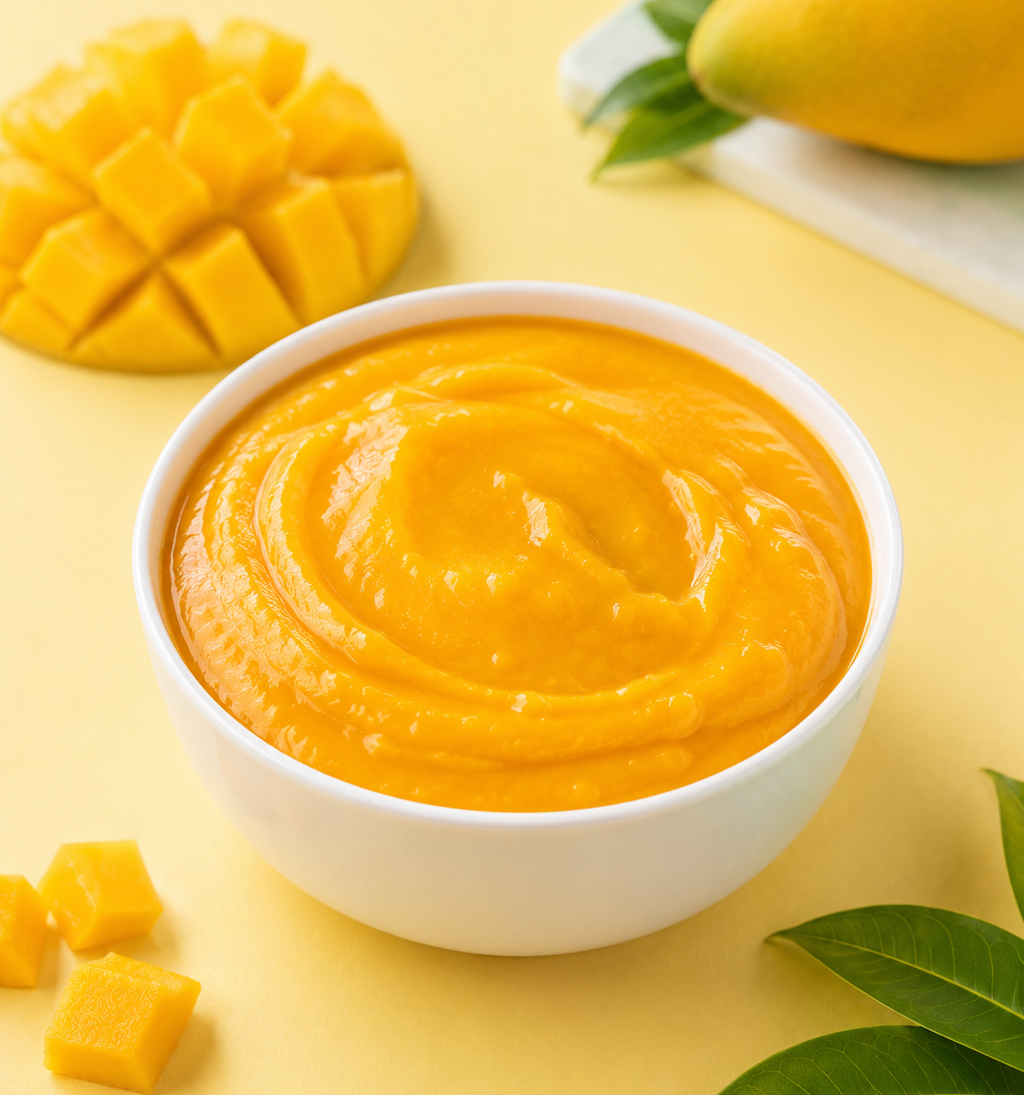Frozen Mango Pulp — Alphonso & Totapuri — placeholder artwork, product photography pending