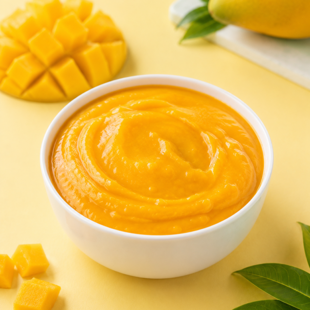 Frozen Mango Pulp — Alphonso & Totapuri — placeholder artwork, product photography pending
